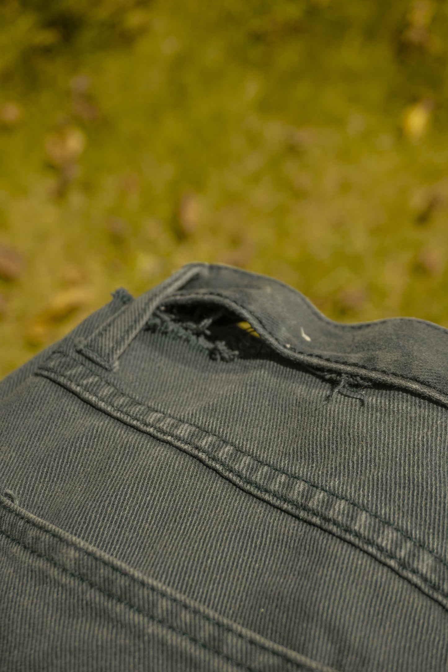 Moss Green Fluid Blues Denim