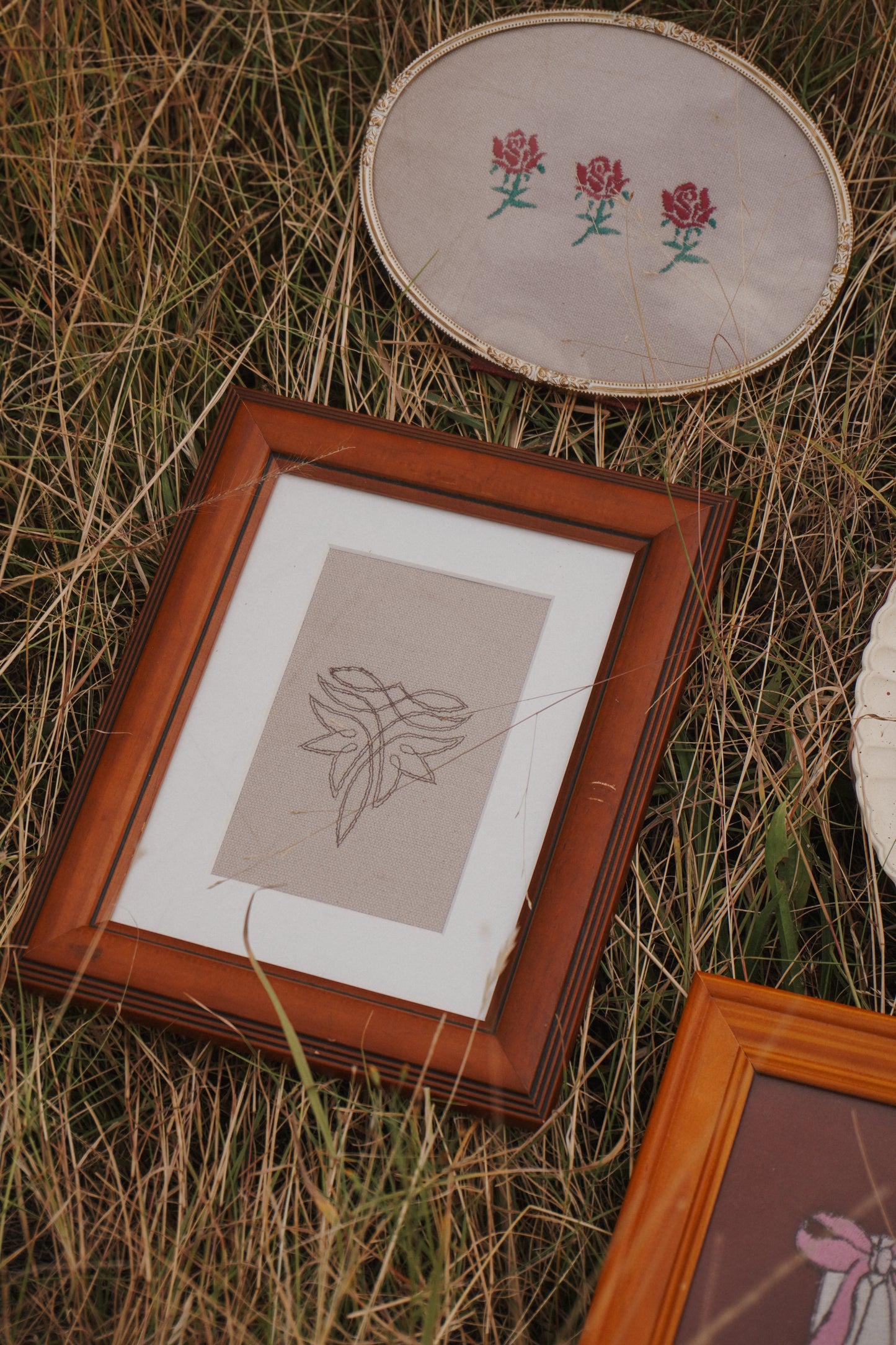 Love You Roses Vintage Frame