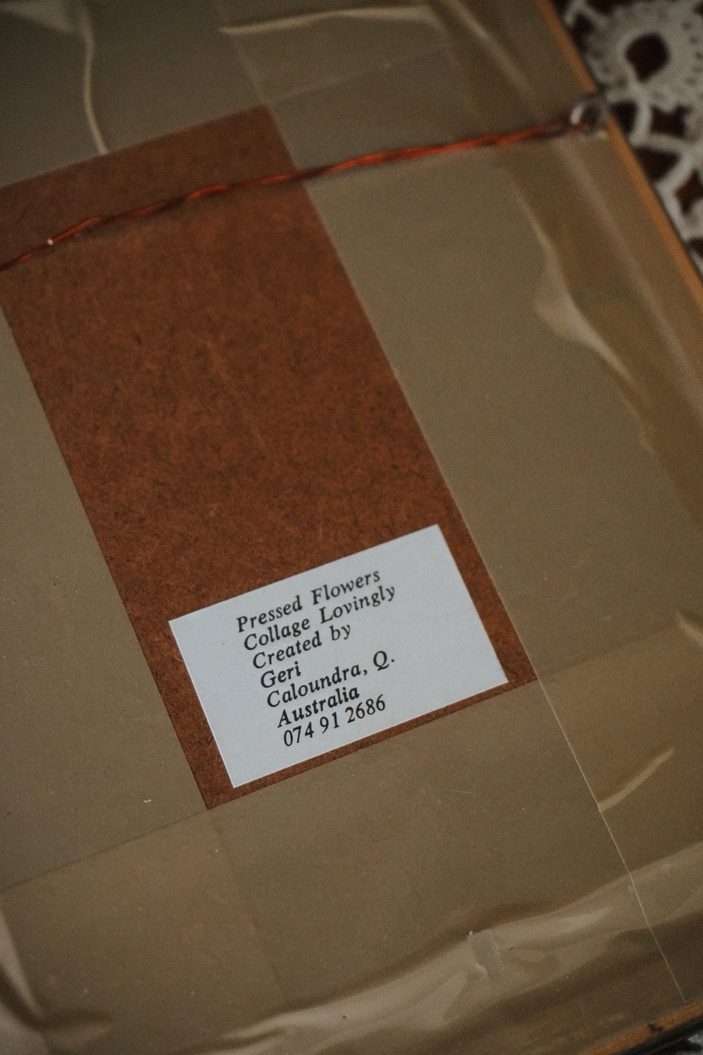 Dried Floral Frame