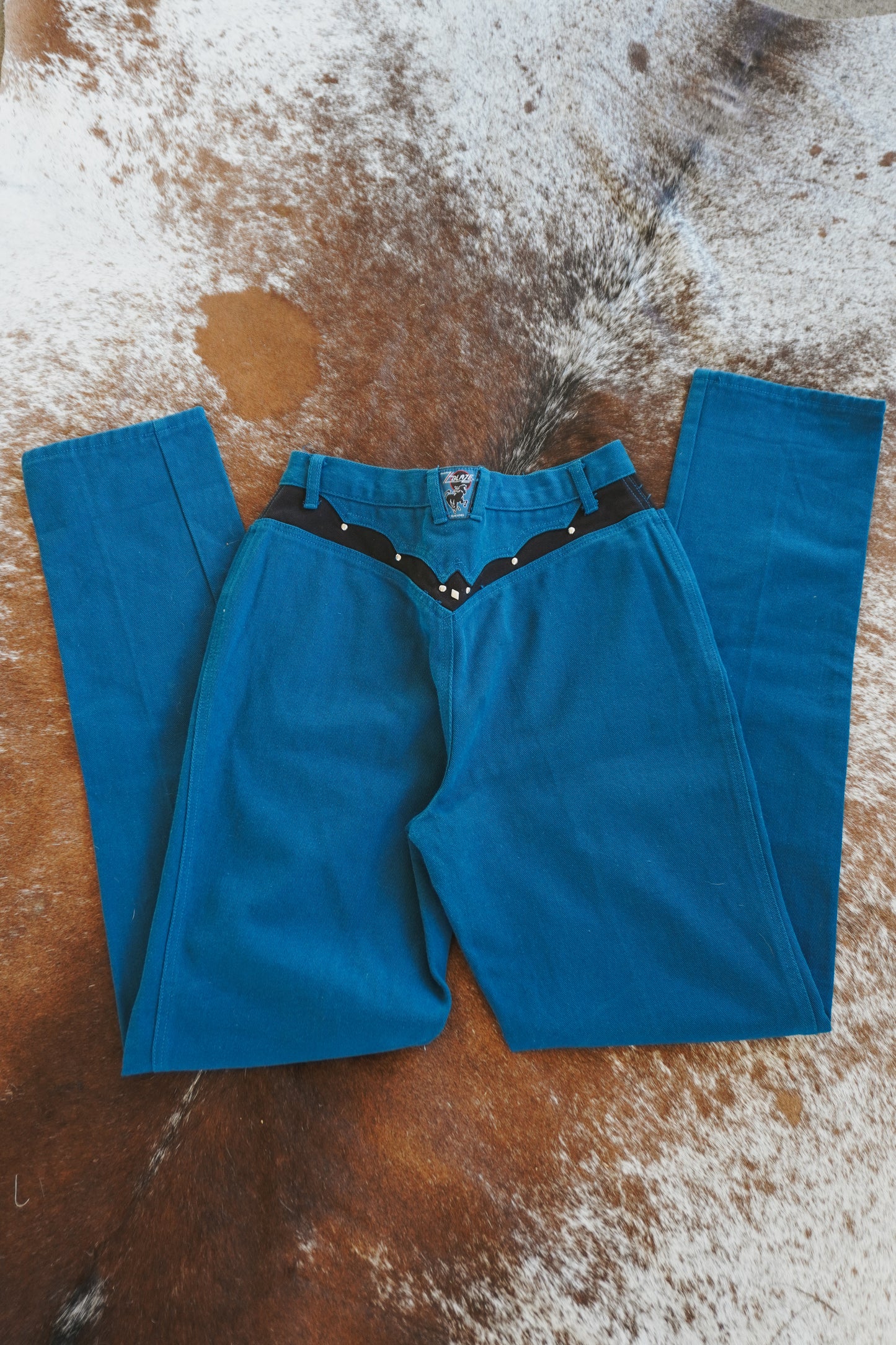 Blue/ Black Blaze Denim