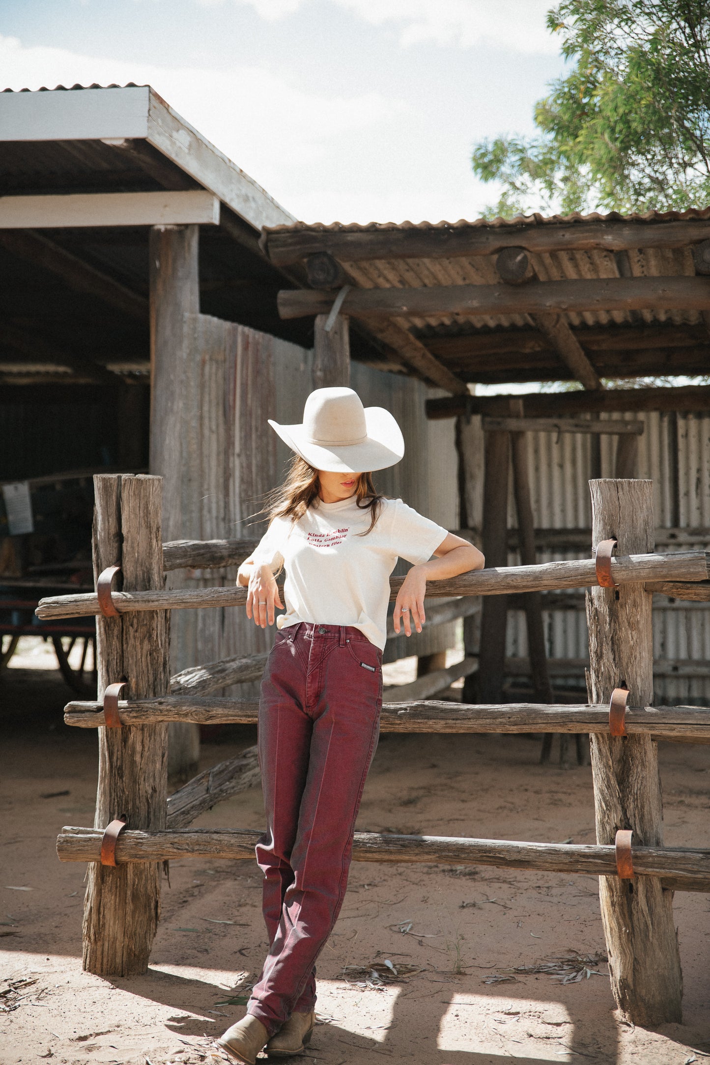 Metallic Copper Roughrider Denim