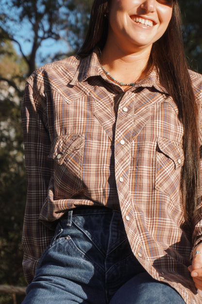 Arizona Plaid Pearlsnap Vintage
