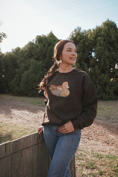 Autumn/ Brown Flock Sweatshirt