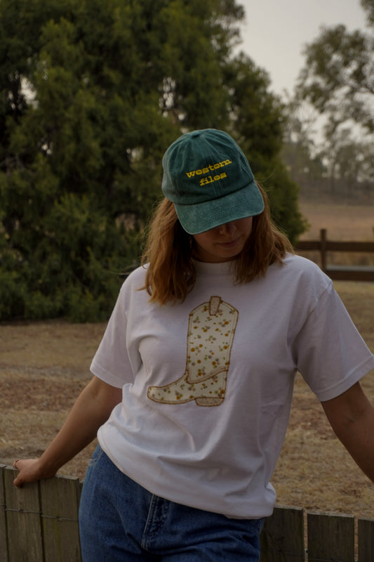 Feather Green Cap