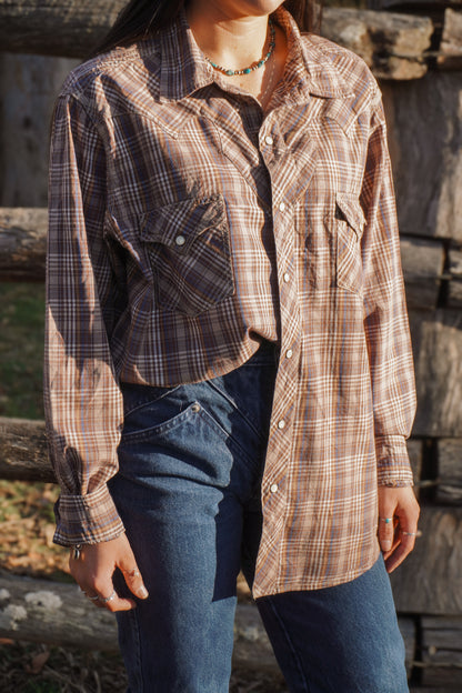 Arizona Plaid Pearlsnap Vintage