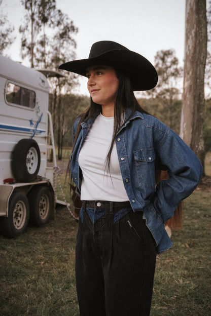 Denim Pearlsnap Vintage