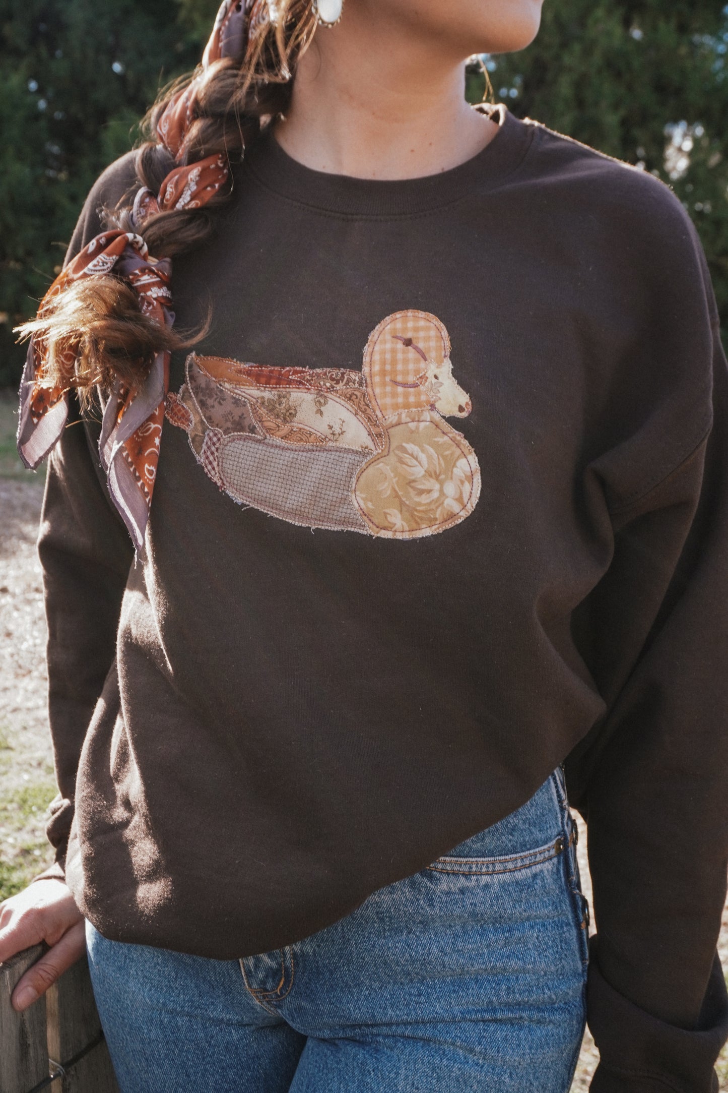 Autumn/ Brown Flock Sweatshirt