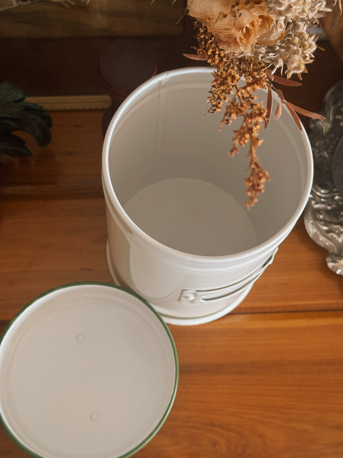 Enamel Storage Can