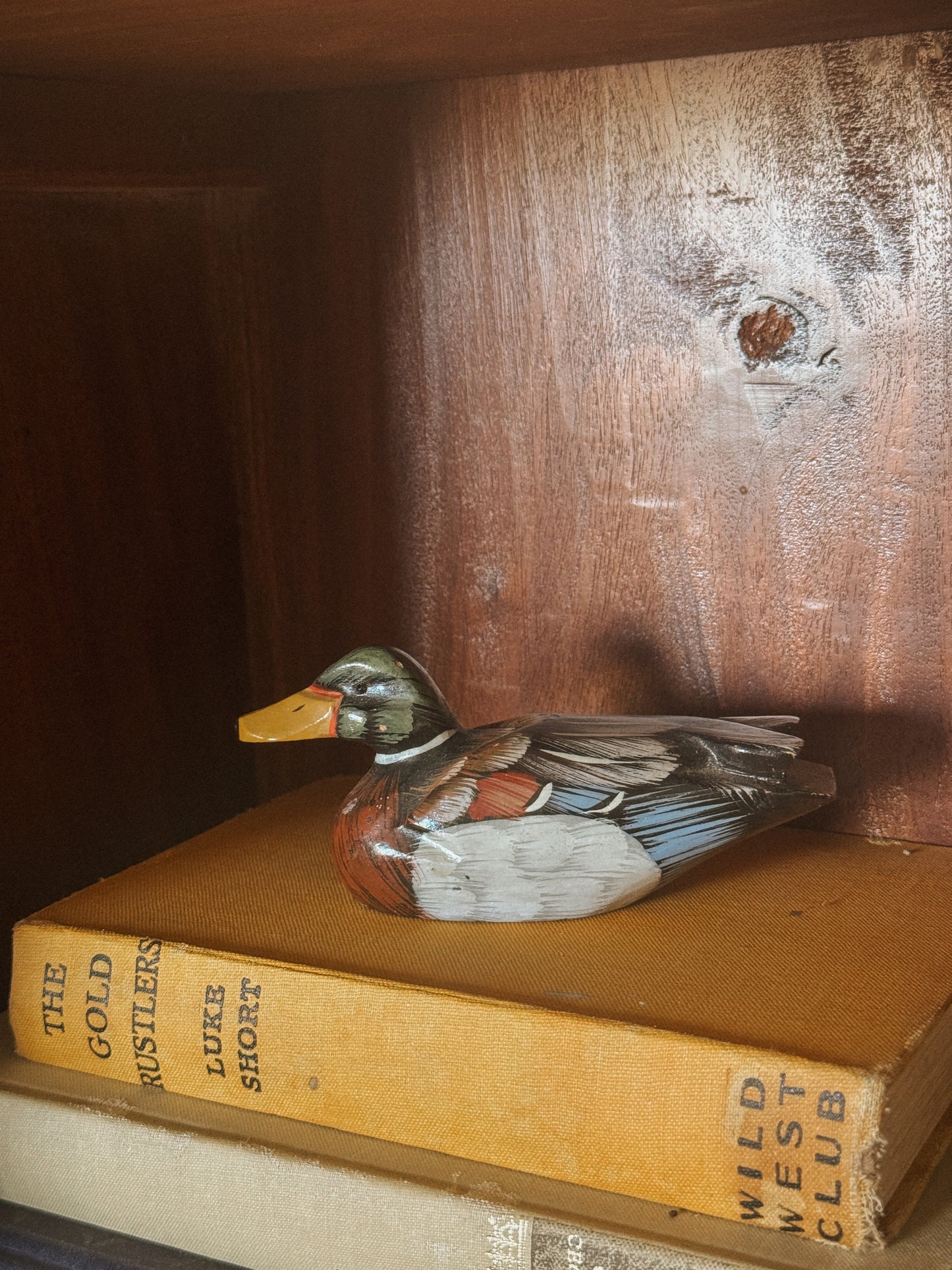 Wooden mallard duck