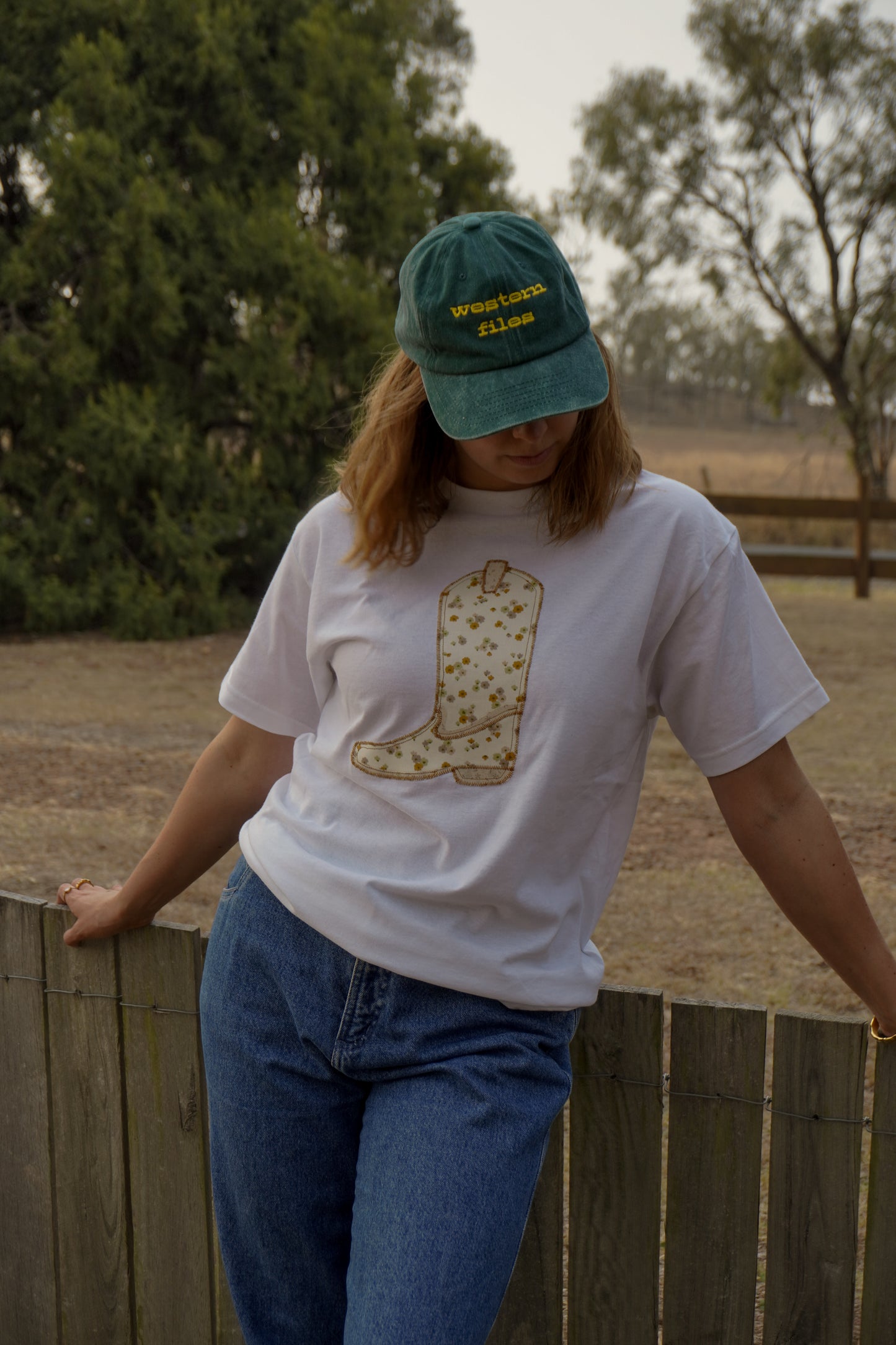 Feather Green Cap