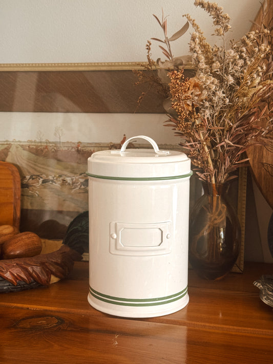 Enamel Storage Can