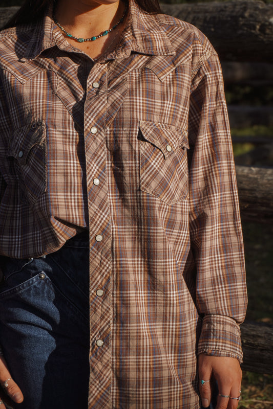 Arizona Plaid Pearlsnap Vintage