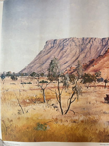 "Droving at Simpson's Gap" Oil Painting Print