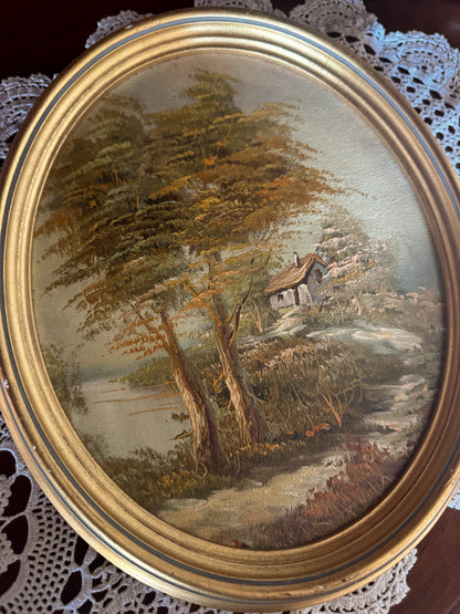 Cottage Oil Painting
