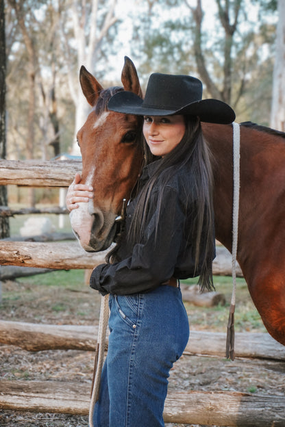 Wrangler Black Pearlsnap Vintage