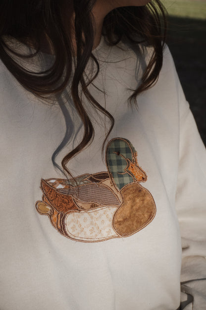 Natural/ Beige Flock Sweatshirt