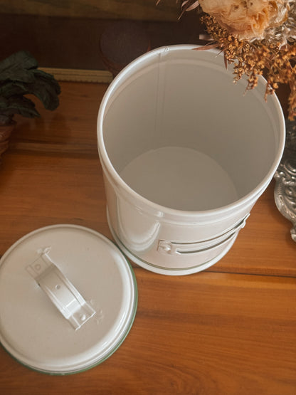 Enamel Storage Can