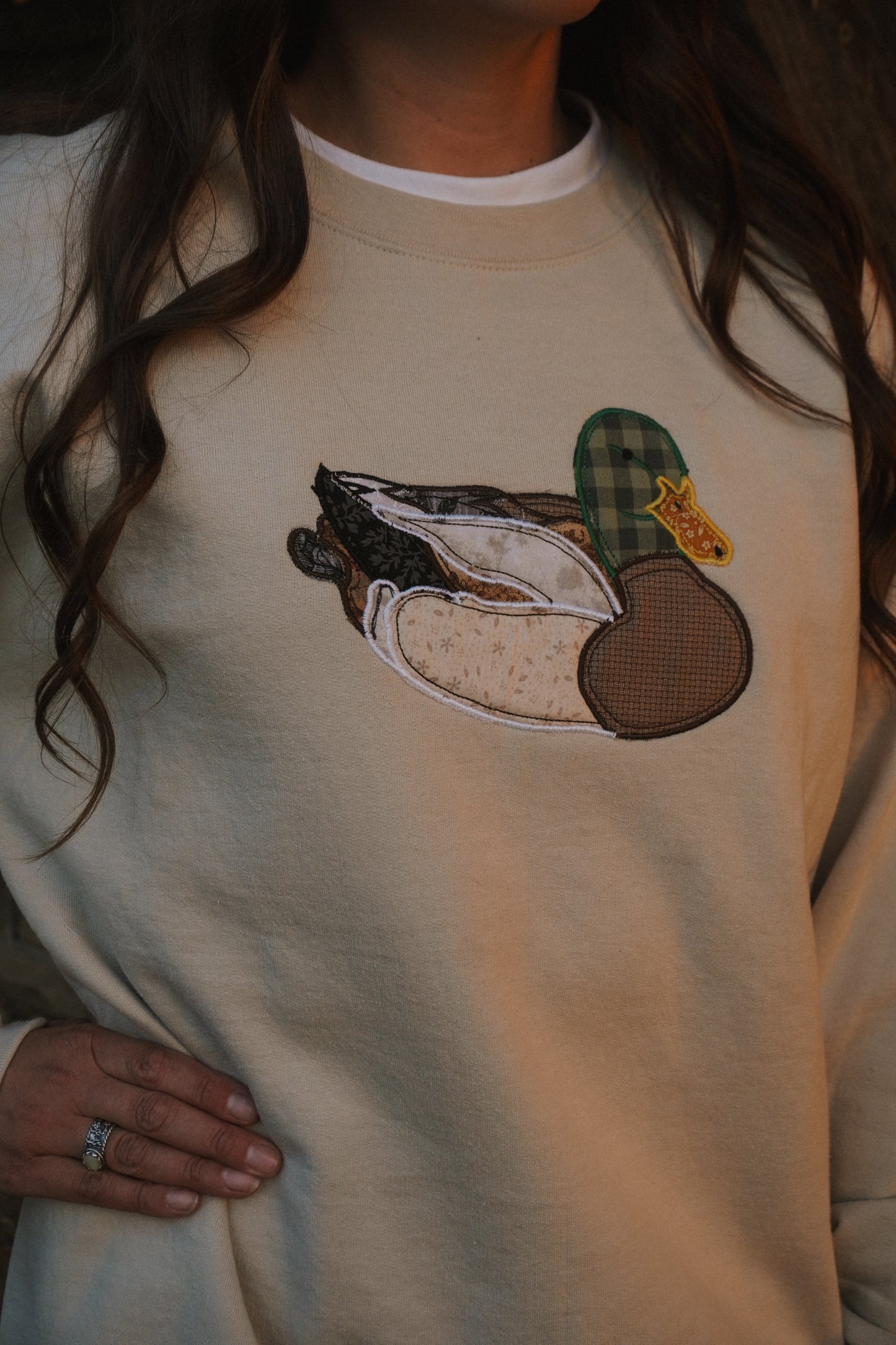 Mallard Beige Flock Sweatshirt