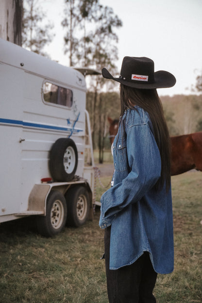 Denim Pearlsnap Vintage